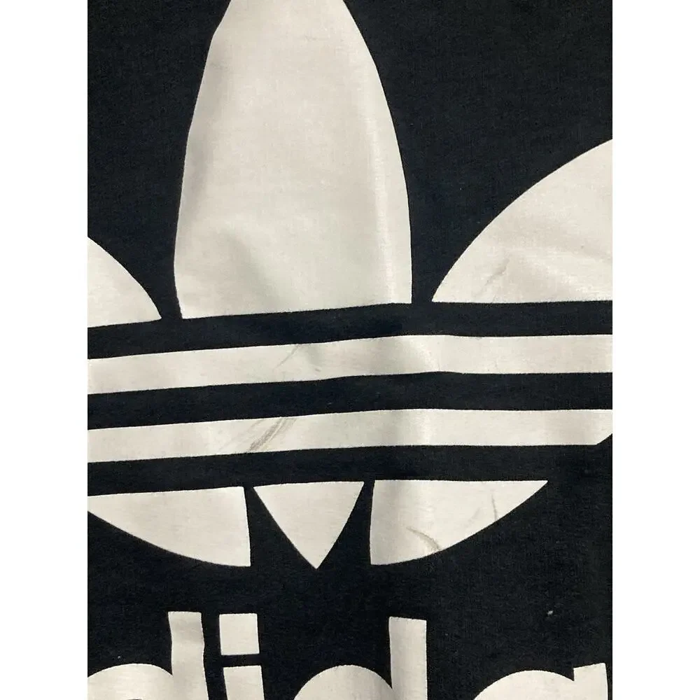 Adidas Originals Black Long Sleeve Crewneck Sweatshirt Size XS Logo Adult